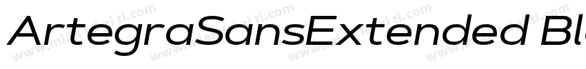 ArtegraSansExtended BlackIta字体转换